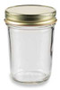 8 oz Mason Glass Jar with Lids - Choose from Flat, Safety Button, Straw Hole, Daisy Cut, Spice Caps | Mason Jars