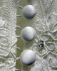 12" White Adjacent Elastic Bridal Loops