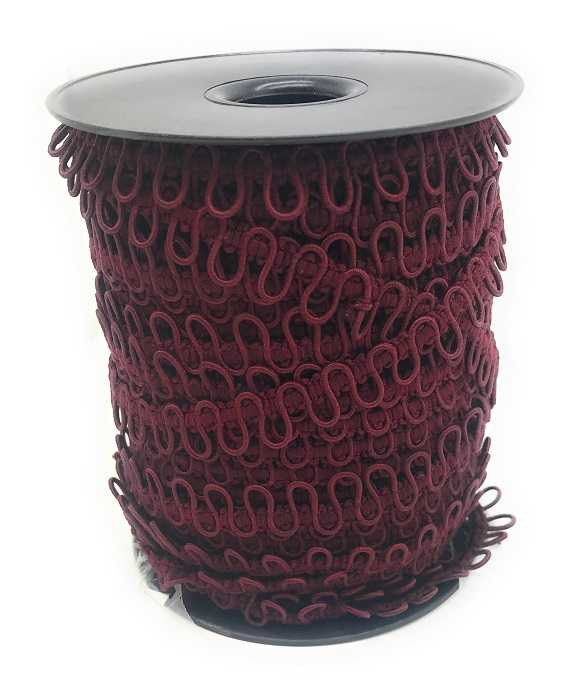 12" Red Shades Adjacent Elastic Bridal Button Loops