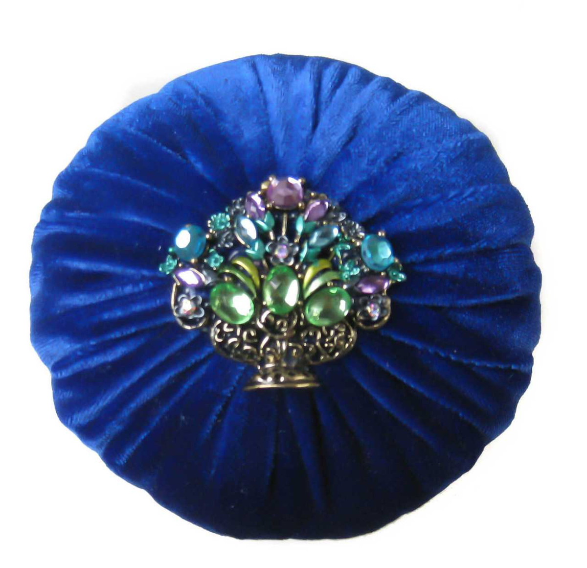 4" Royal Blue Emery Pincushion | Emery Pincushions, Pincushion Fillings