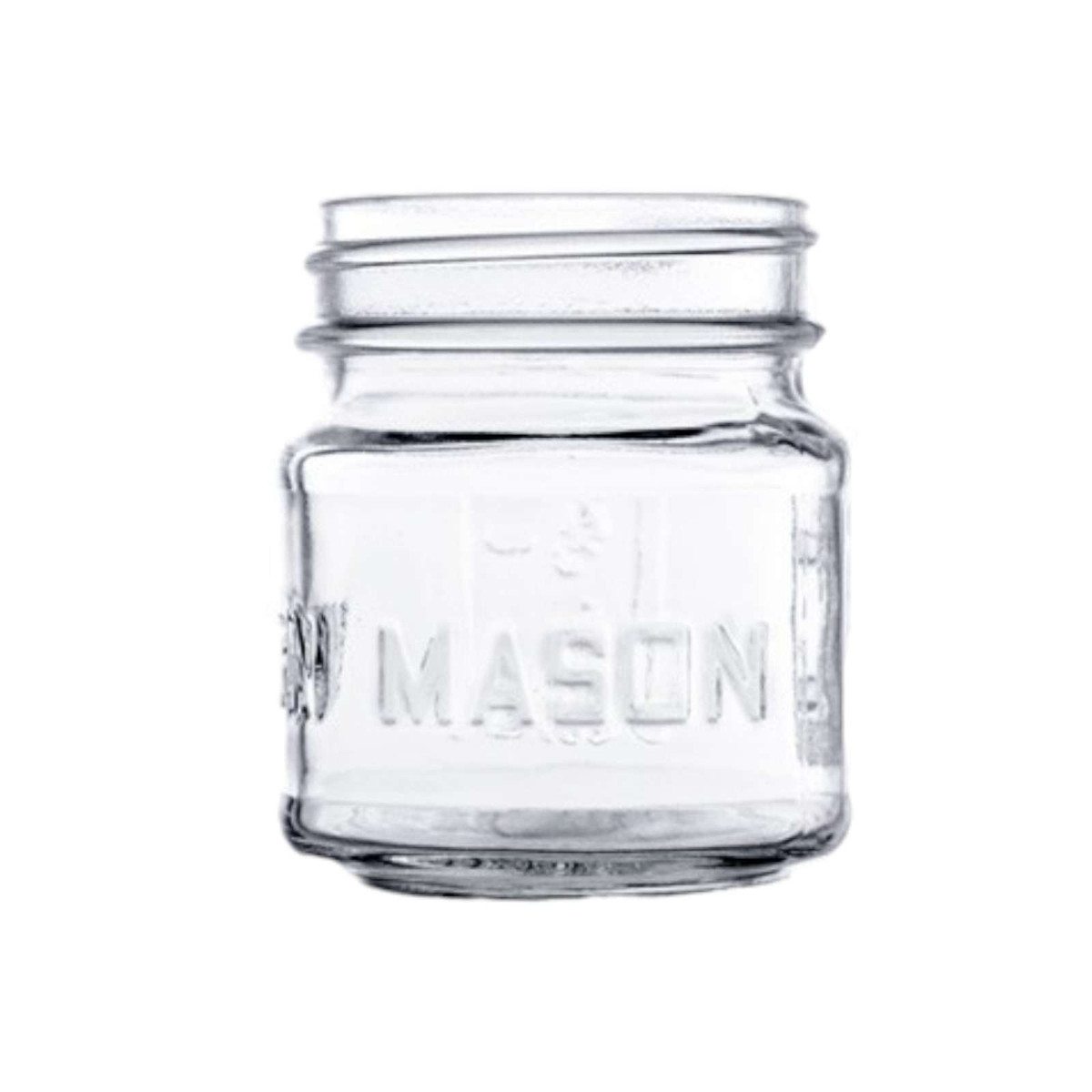 Nakpunar 8 oz Square Mason Glass Jars with Measurement Markings – Functional and Stylish