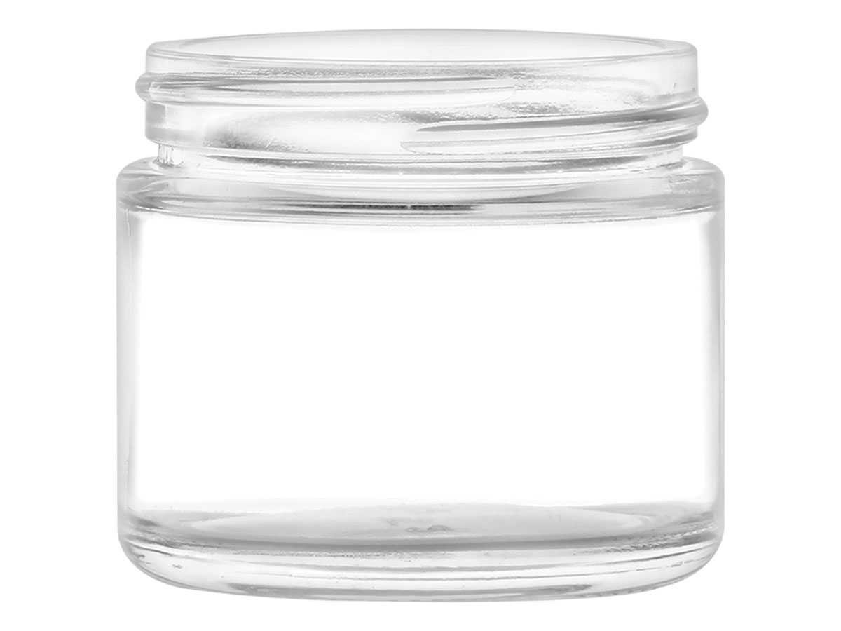 2 oz Straight Side Low Profile Glass Jar with Child Resistant Cap