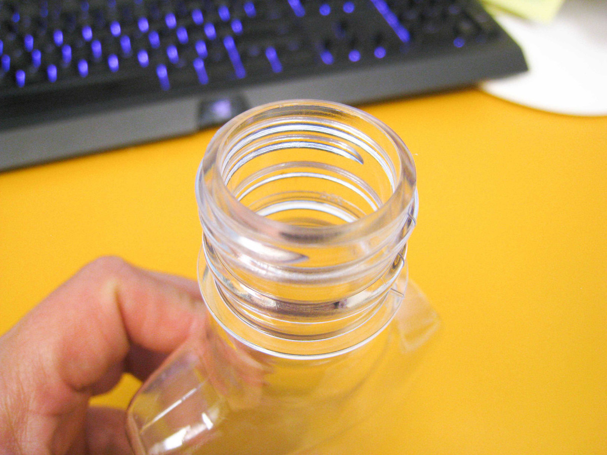 200 ml PET Clear Plastic Flask Bottle with Tamper Evident Cap