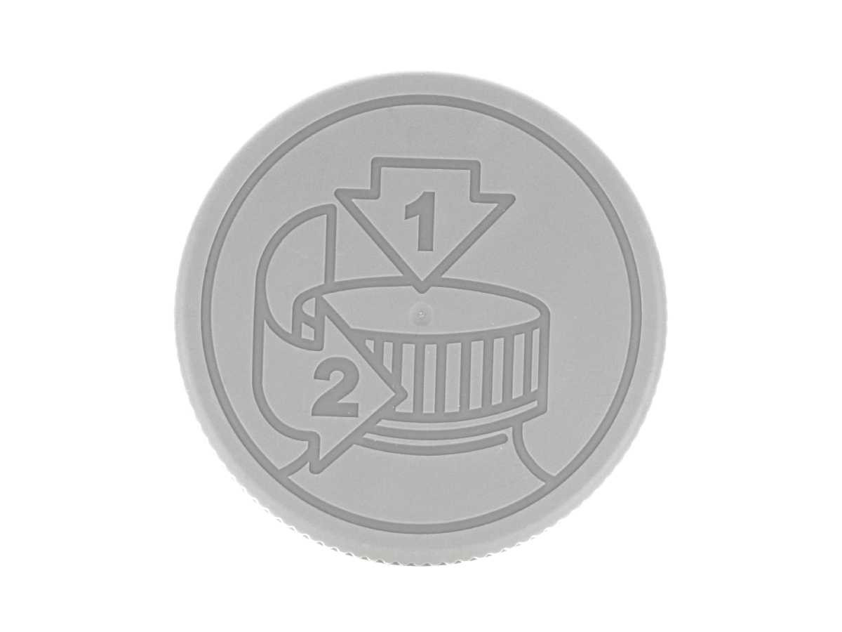 70/400 Gray Child Resistant Cap - HEAT SEAL LINER