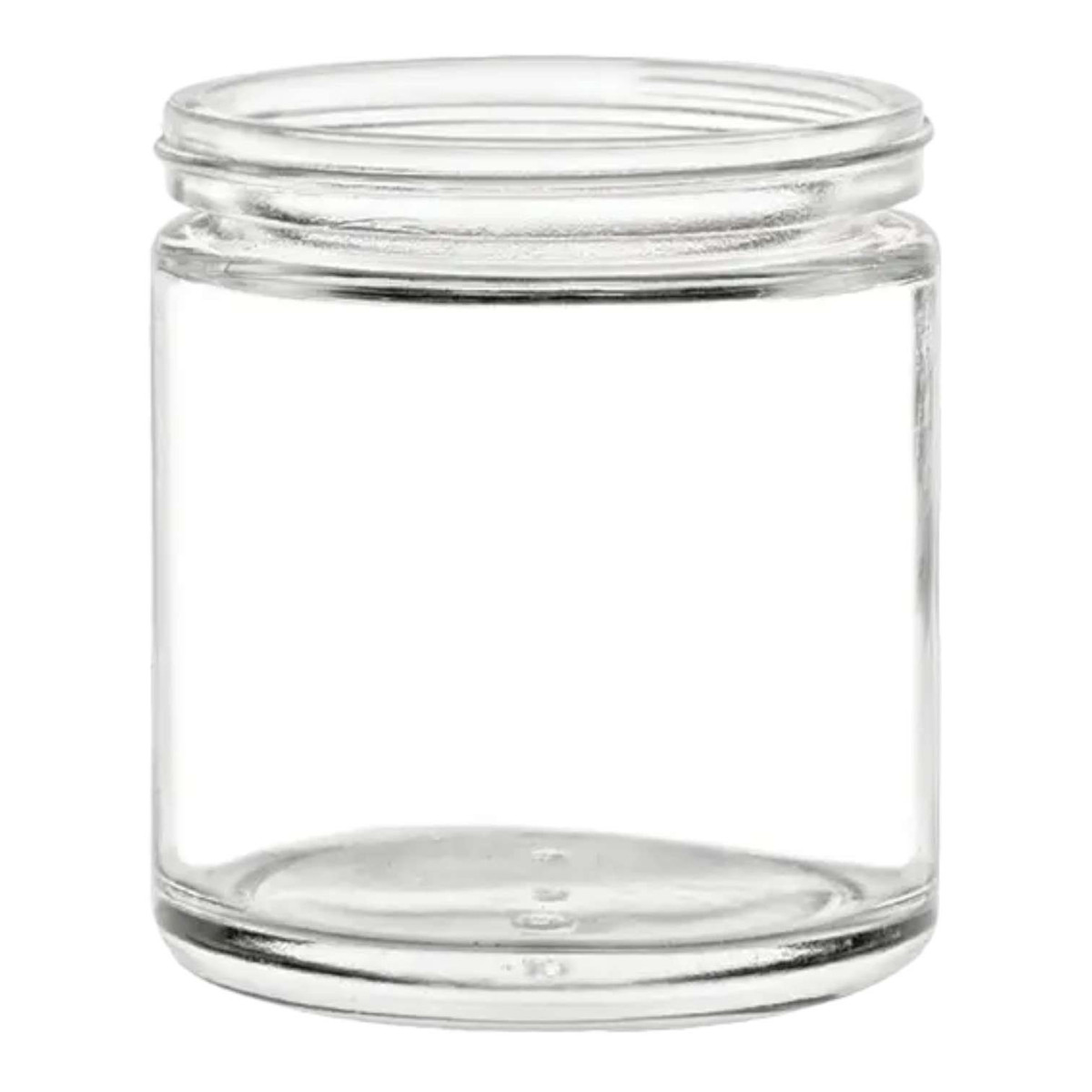 4 oz Straight Sided Low Profile Glass Jar with Plastisol Lined Lid