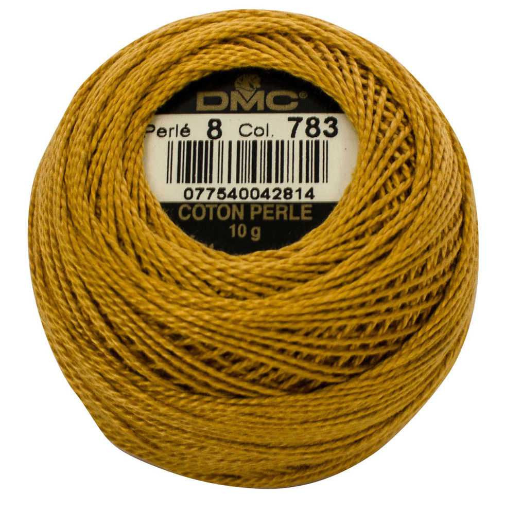 DMC Size 8 Perle Cotton Thread | 783 MD Topaz | Size 8