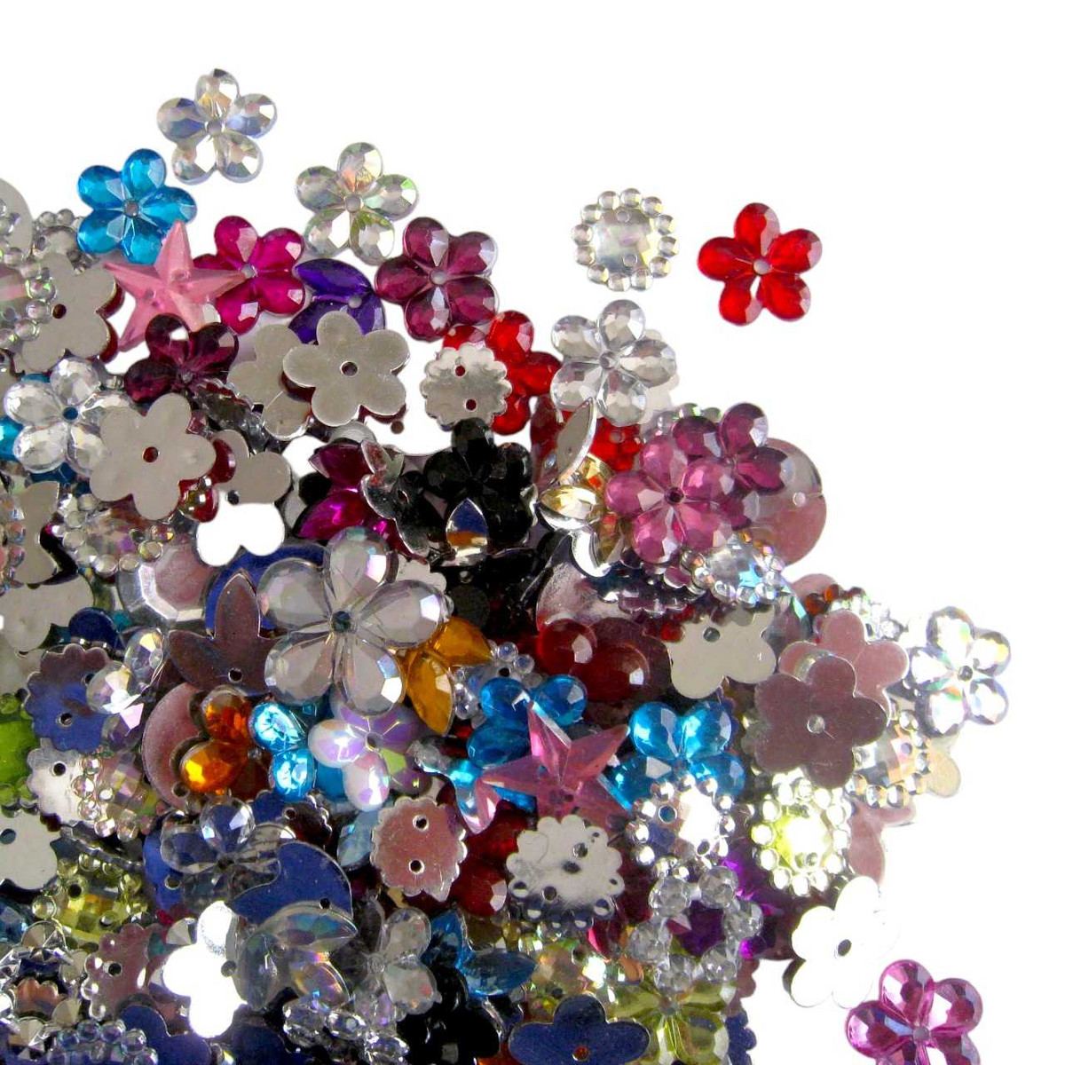 200 pcs Mix Flatback Sew-on Acrylic Rhinestones | Crafts Supplies, Sewing Notions