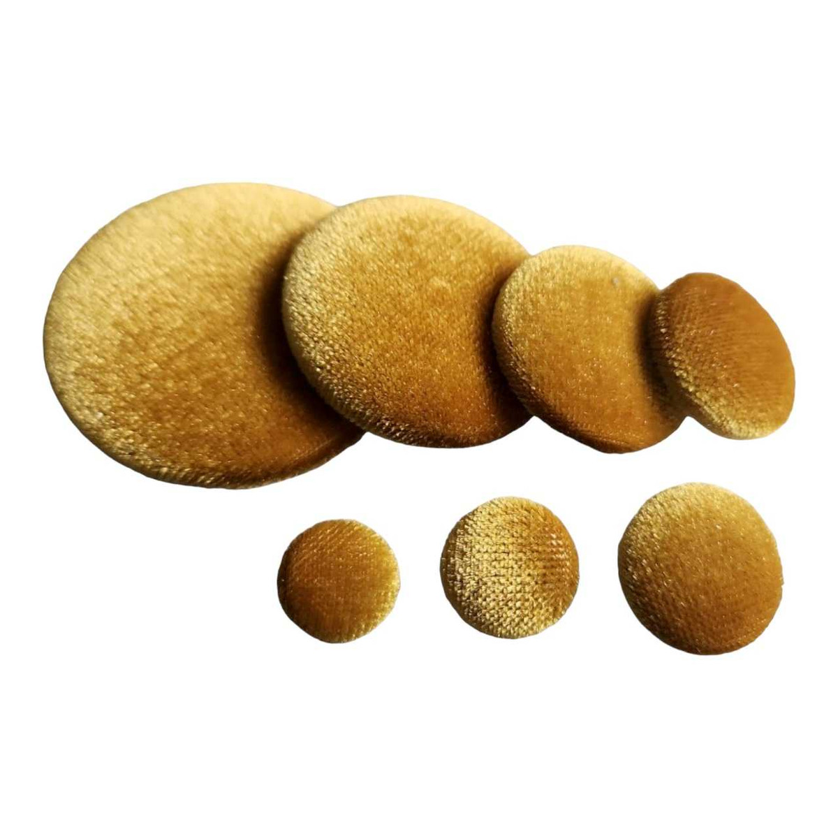 Golden Yellow Velvet Button | Velvet Buttons