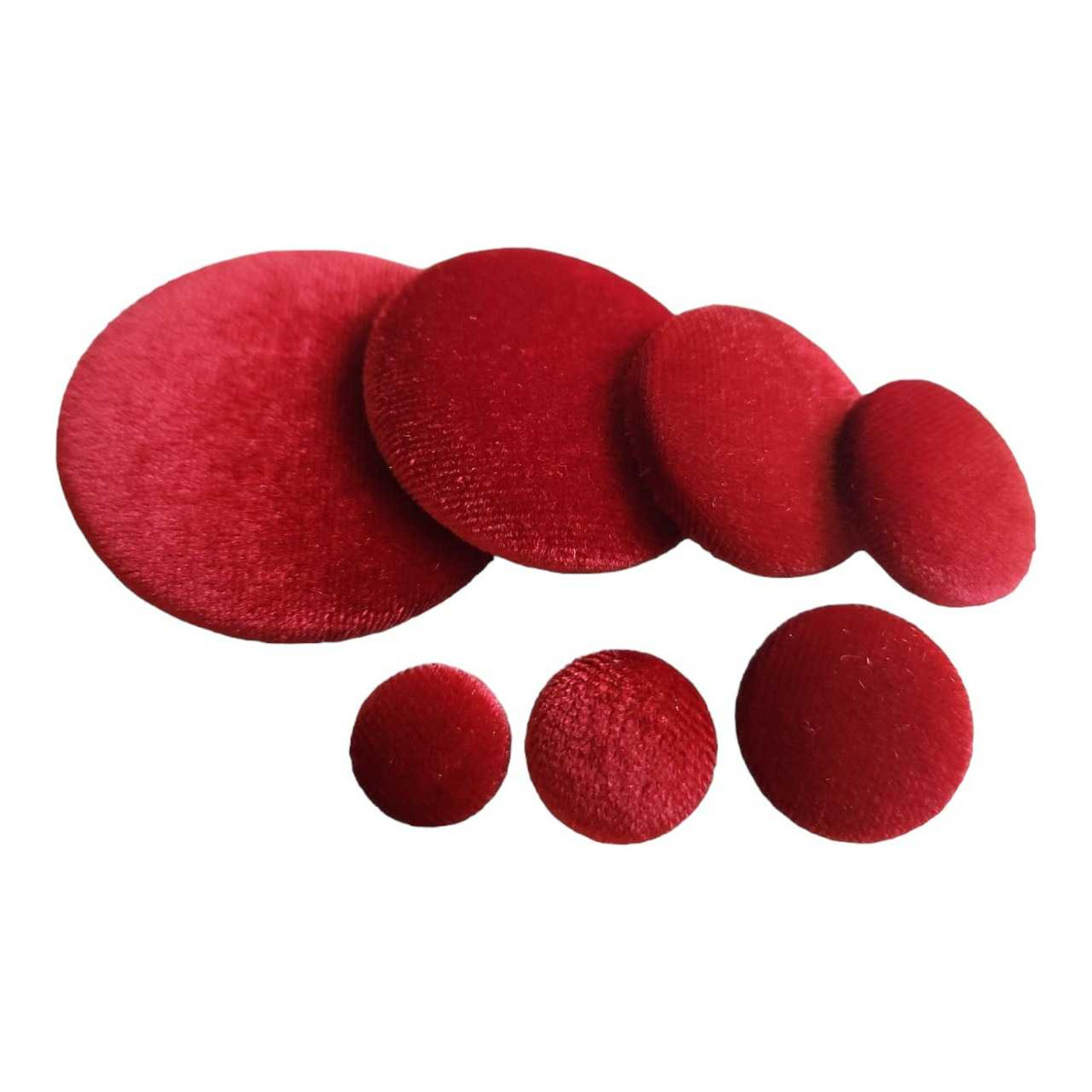 True Red Velvet Button | Velvet Buttons
