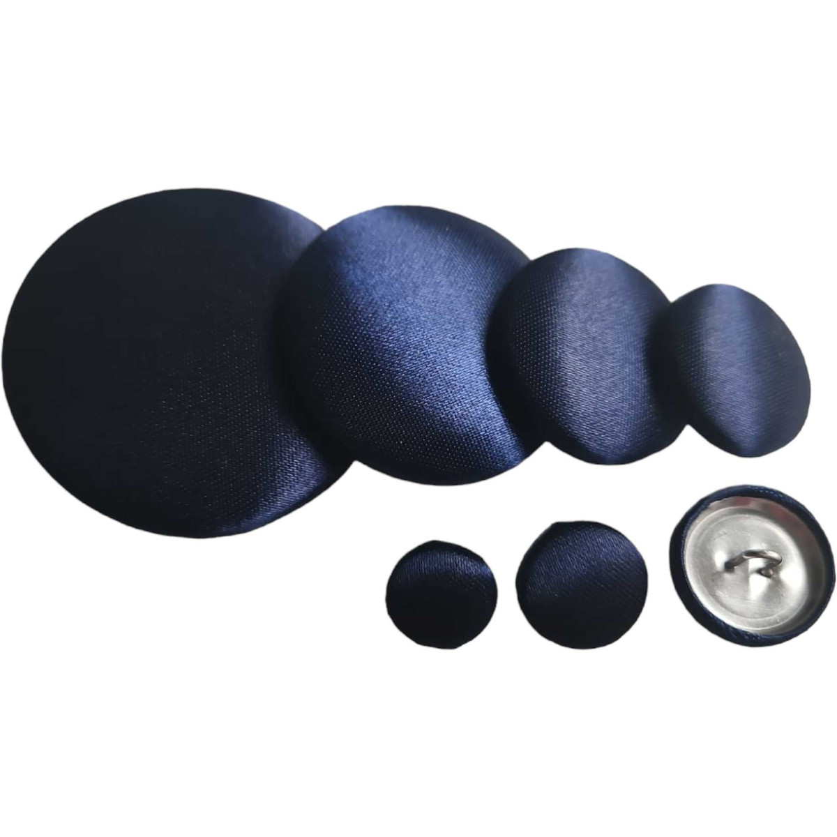Navy Blue Satin Button | Silk Satin Buttons