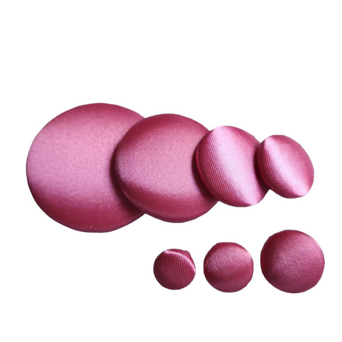Hot Pink Satin Button