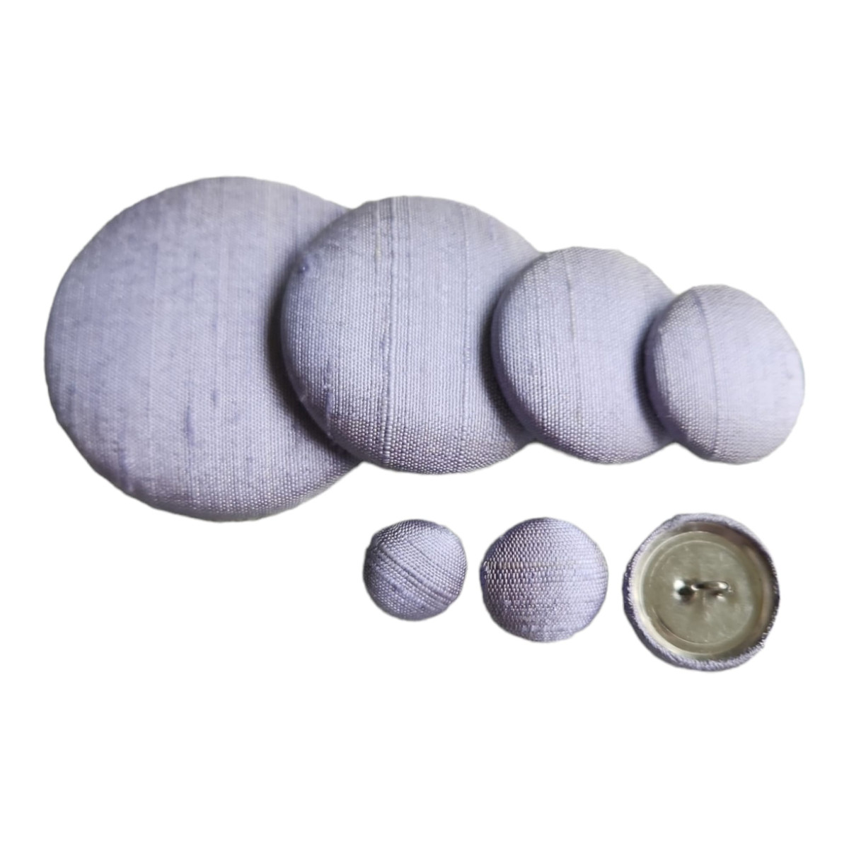Very Light Lilac Silk Dupioni Button | Silk Dupioni Buttons