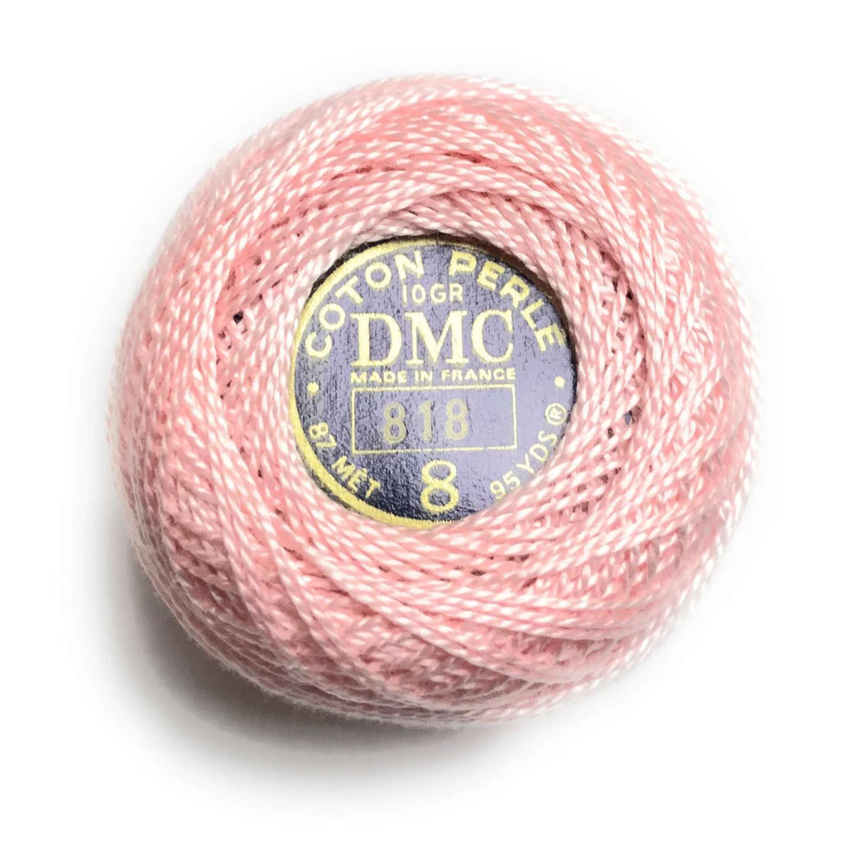 DMC 818 Perle Cotton Thread | Size 8 | Baby Pink