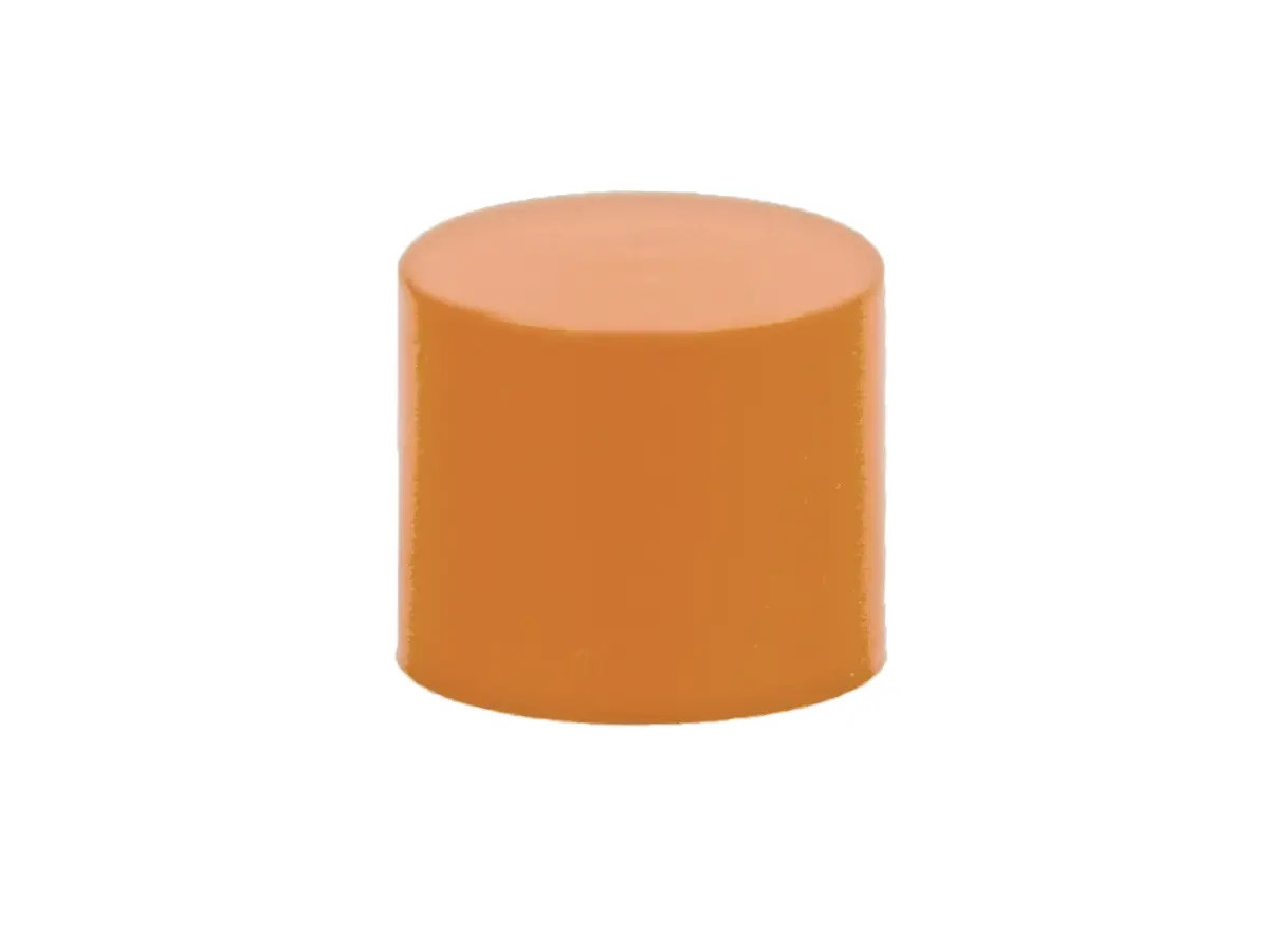 1000 pcs Peach Lip Balm Tube Caps - 5/8" Diameter - Friction Fit Caps