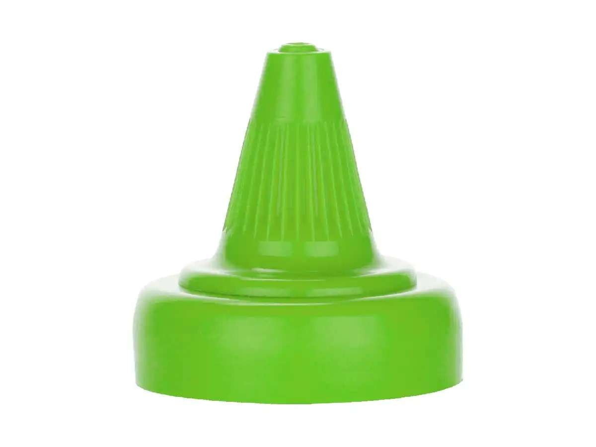 38/400 Green Twist Open/Close Cap with Heat Seal Liner for Honey and Sauce Bottles