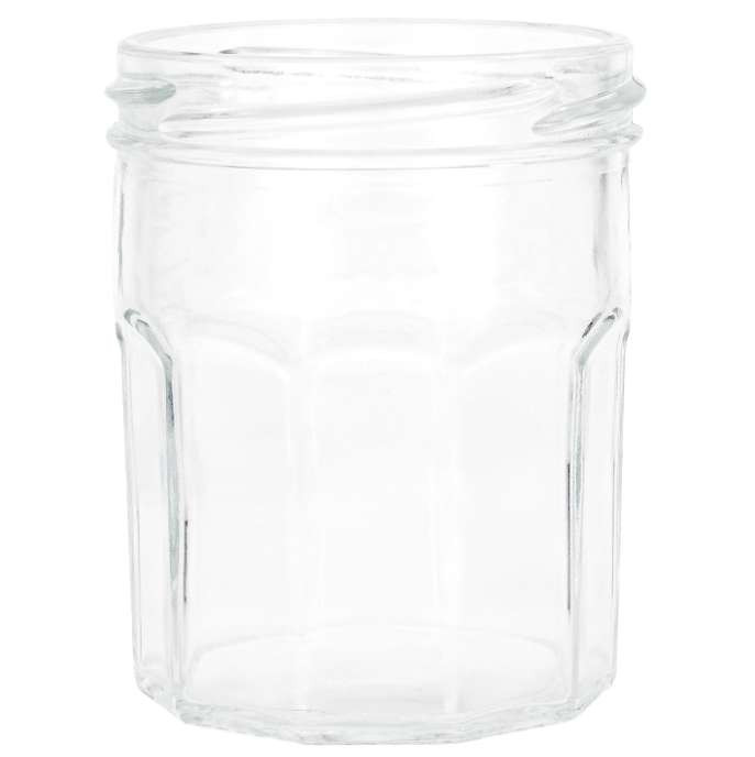 5 oz Beveled Glass Jar with Lid