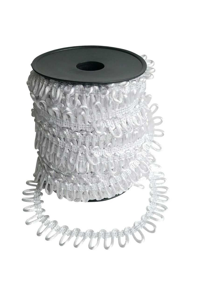 12" Satin Non-Elastic Button Loop, Corset Closure Trim
