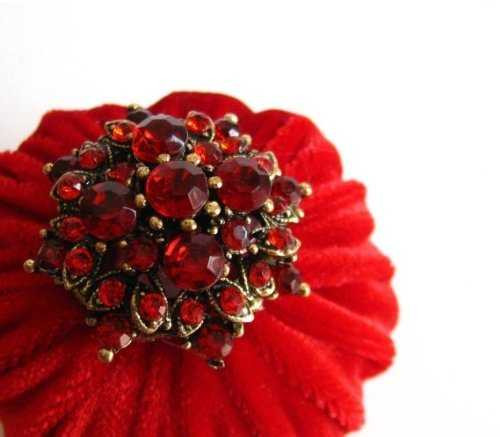 Red Emery Pincushions - Keep Your Needles Clean & Sharp