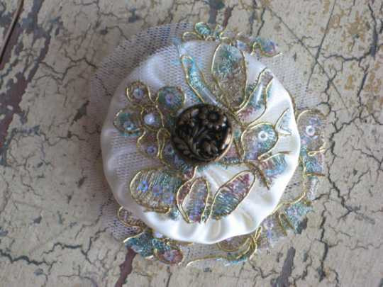 Satin Yoyo Applique - 1 piece