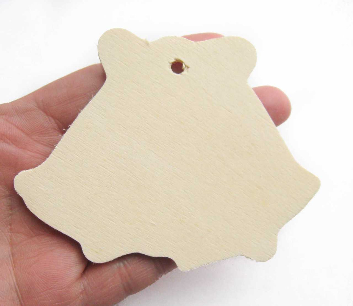 Unfinished Wooden Wedding Bells Gift Tag | Gift Tags