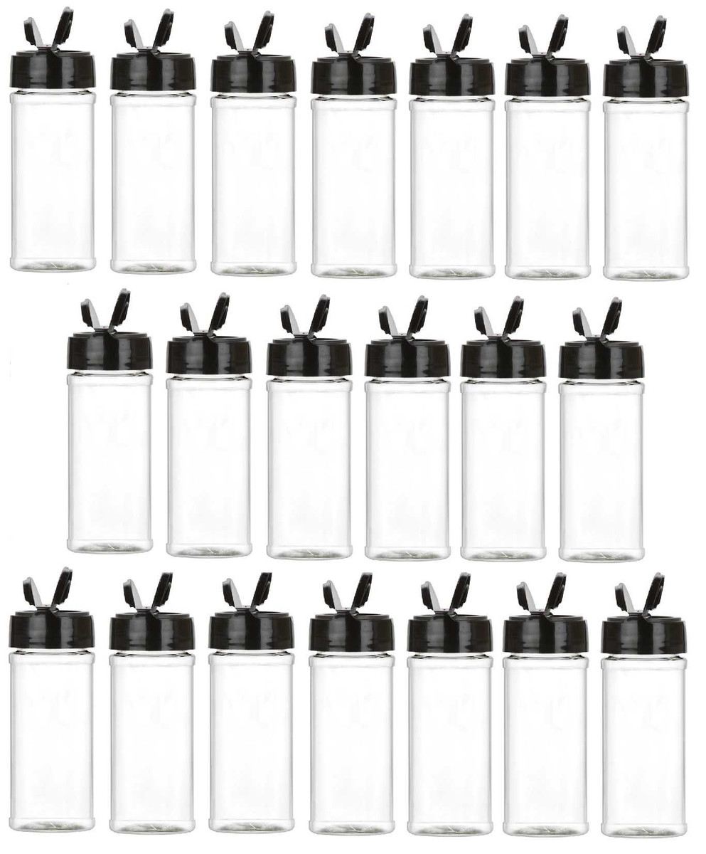 20 pcs 8 oz PET Plastic Spice Jar with Shake Dispenser Cap in your color choice | Jars