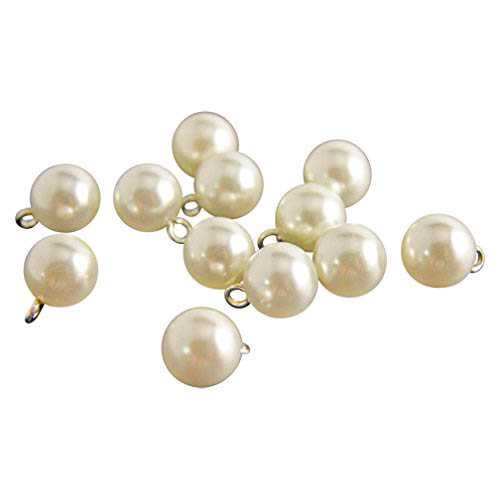Ivory Pearl Buttons - Full Ball - 3/8 in | Pearl Buttons