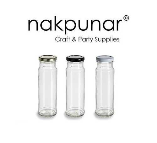 8 oz Tower Glass Jar with Lid - 250 ml | Straight Sided Glass Jars