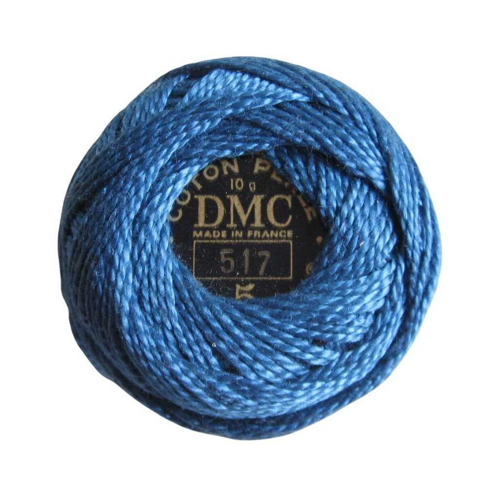 DMC Size 5 Perle Cotton Thread | 517 Dk Wedgewood | Size 5