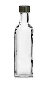 60 ml Square Liquor Glass bottle with Cap - Marasca | Bottles
