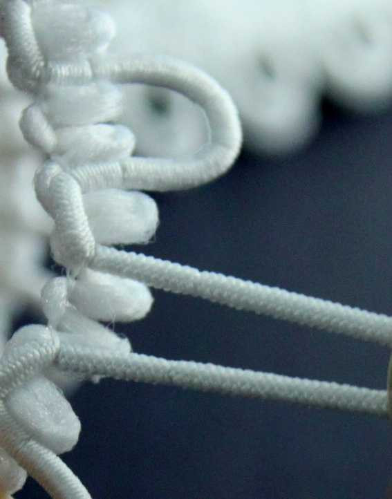 12" Black Elastic Bridal Loops