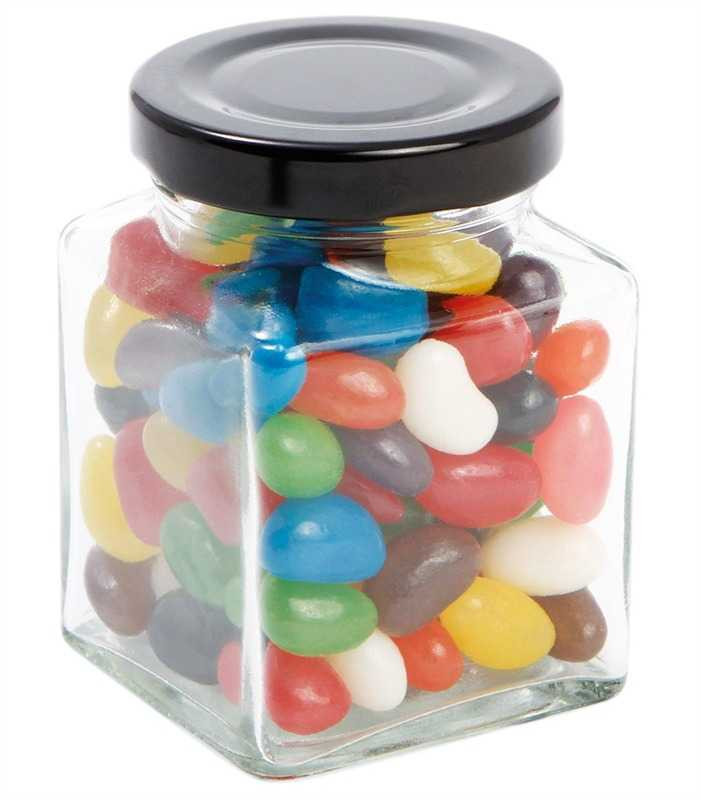 6 oz Cube Square Glass Jars with Lid - Made in Europe