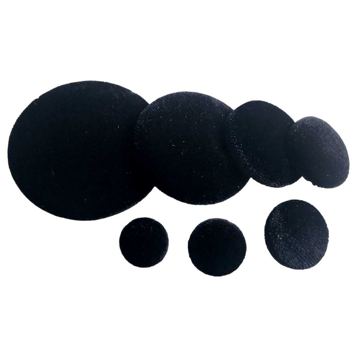 Black Velvet Button | Velvet Buttons