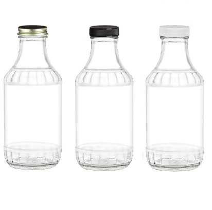 16 oz Decanter Glass Bottle with 38/400 Cap | Sauce Bottles