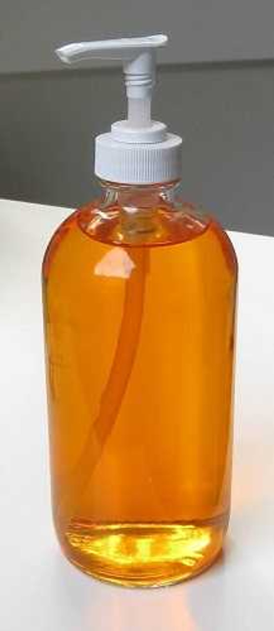 16 oz Clear Glass Boston Round Bottle