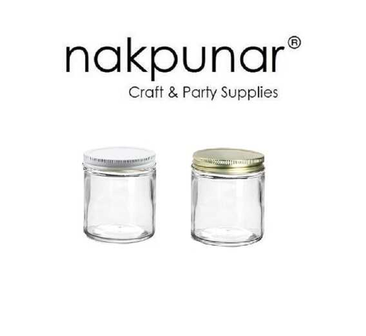  North Mountain Supply - SSC-2OZ-WT 2 Ounce Glass Straight Sided  Spice/Canning Jars - with 53mm White Lids - Case of 24 : Home & Kitchen