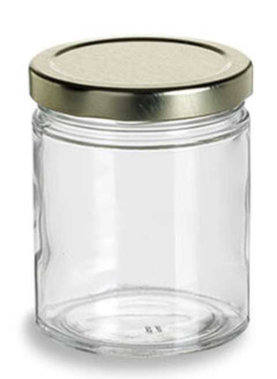 Condiment Jar & Lid Glass, 6Oz -- 12 Count