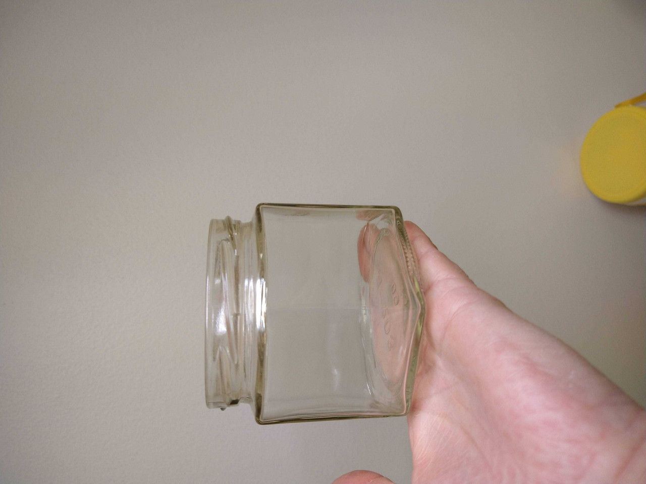 Glass Hex Jars w/gold metal lid, 5.5, 9 & 12 oz. - Beez Needz