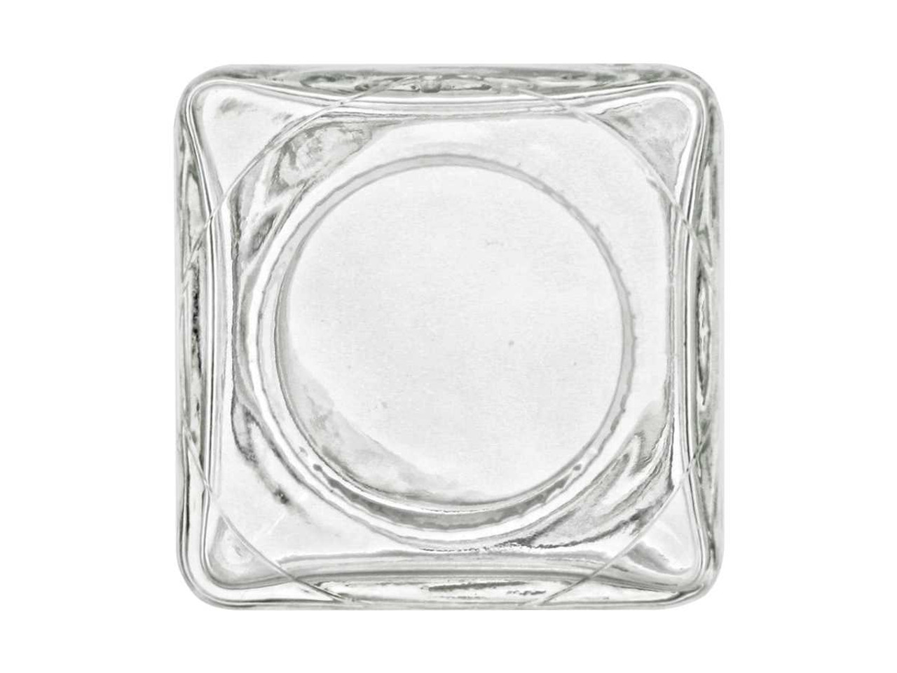 4 oz Cube Square Glass Jars with Lid - Made in Europe