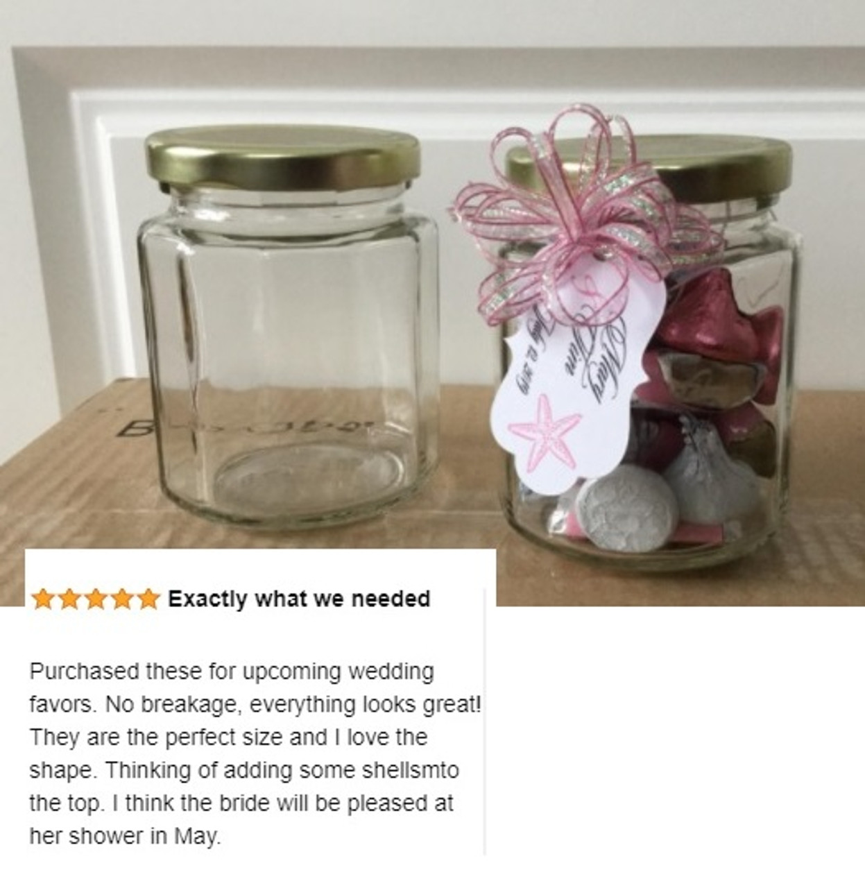 6oz Glass Jar with Wooden Lid 10 Grams 120 Count – Flower Power Packages