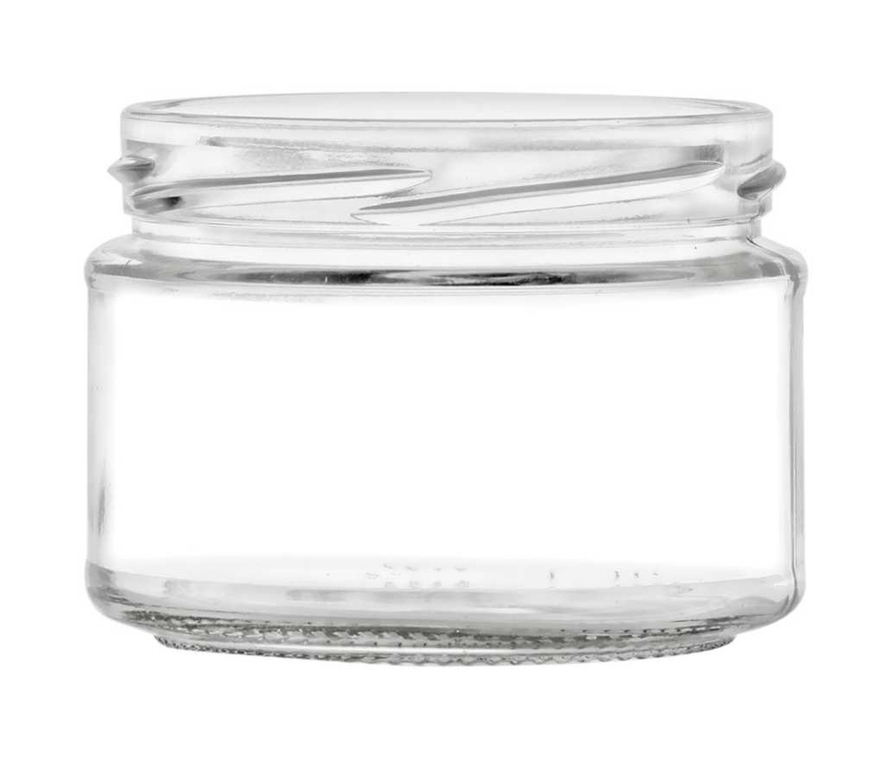 9 oz Clear Straight Sided Glass Jar with Black Metal Lid