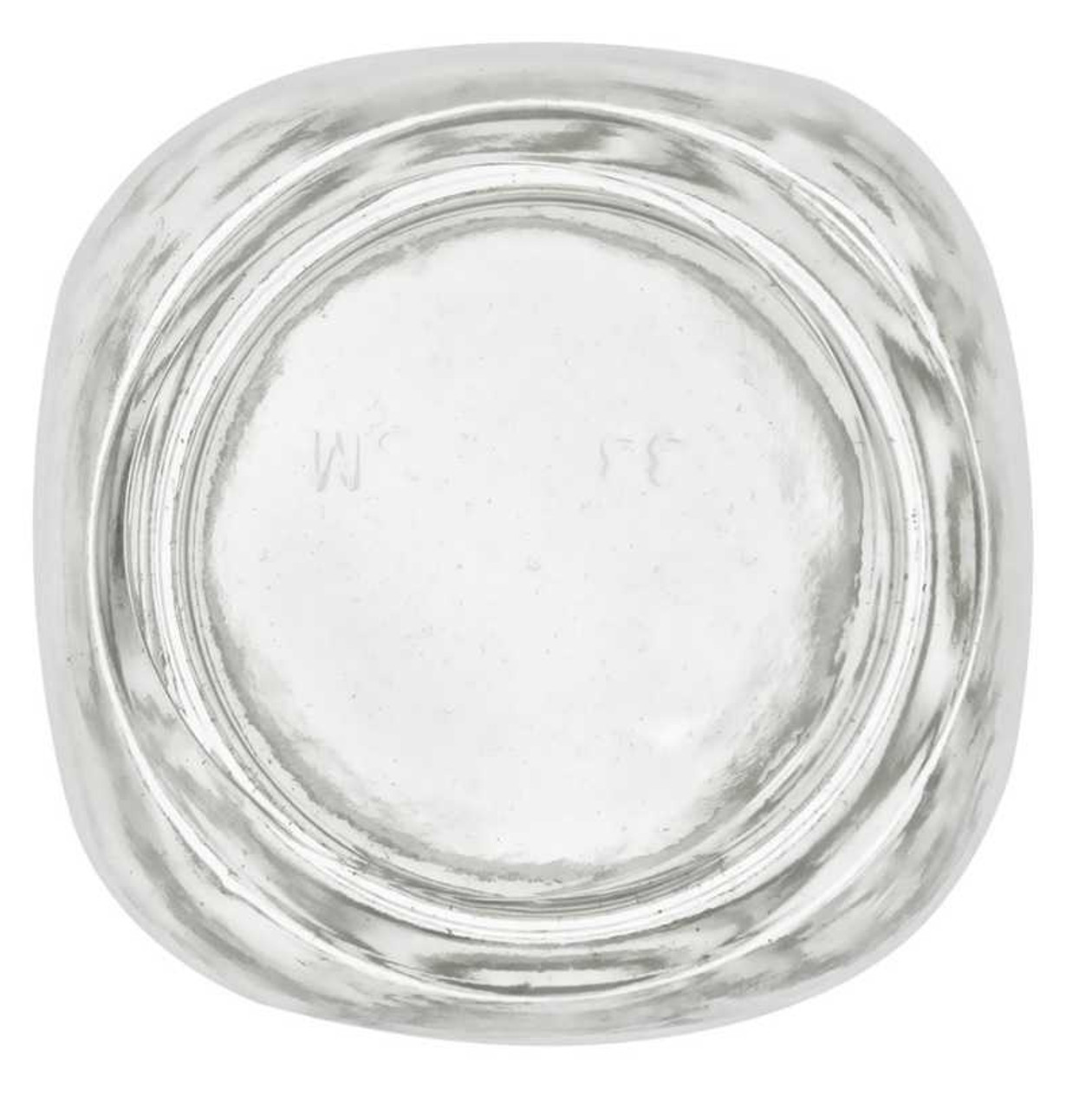 6 oz Clear Glass Oval Hexagon Jars w/ Black Metal Lug Caps