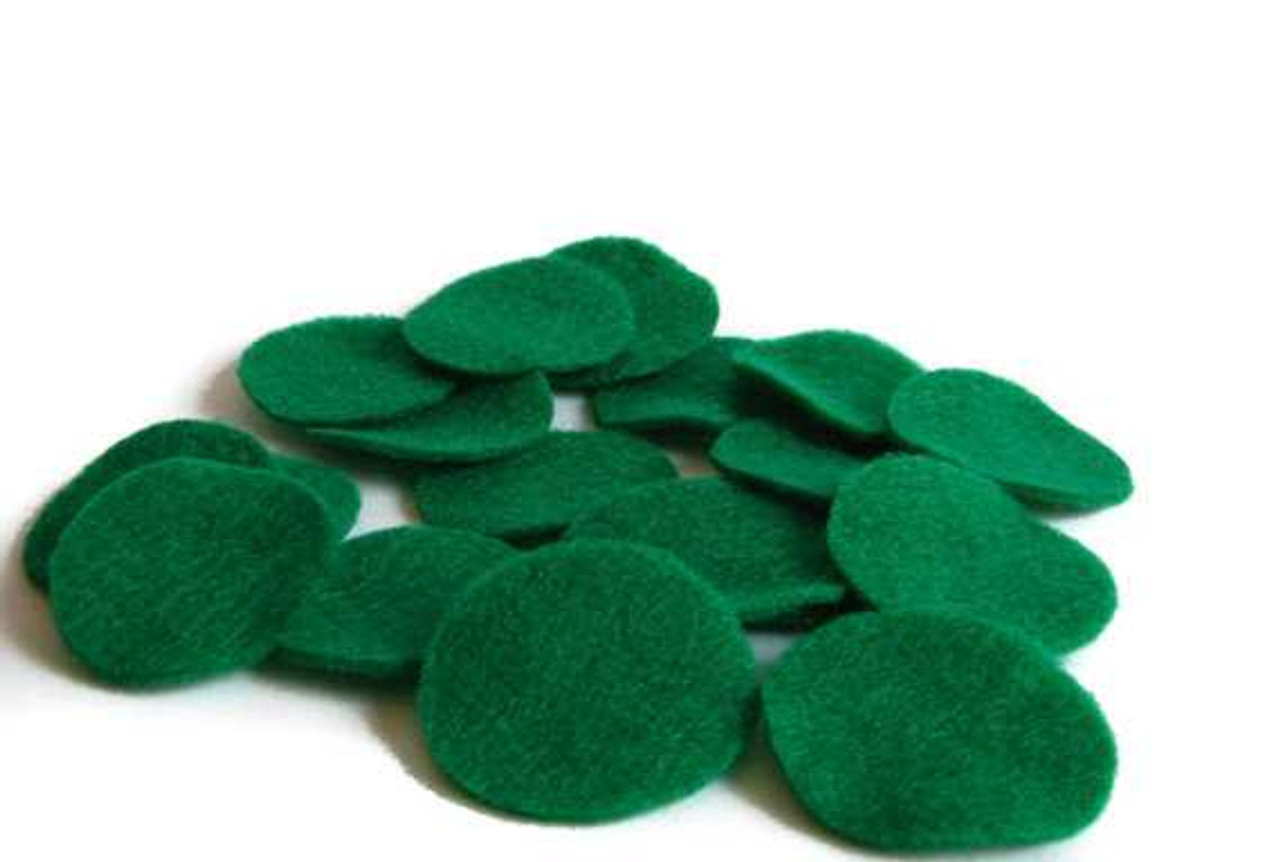 Kelly Green Felt Circles