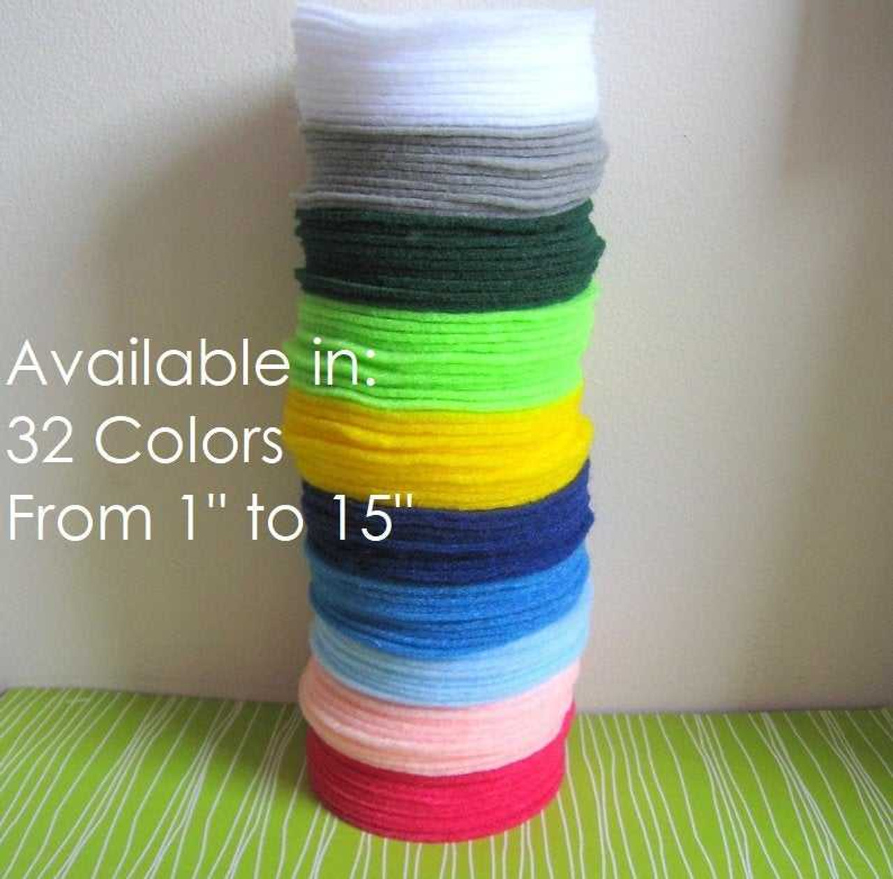 Pre-cut Felt Fabric Circles - Free Shipping in USA