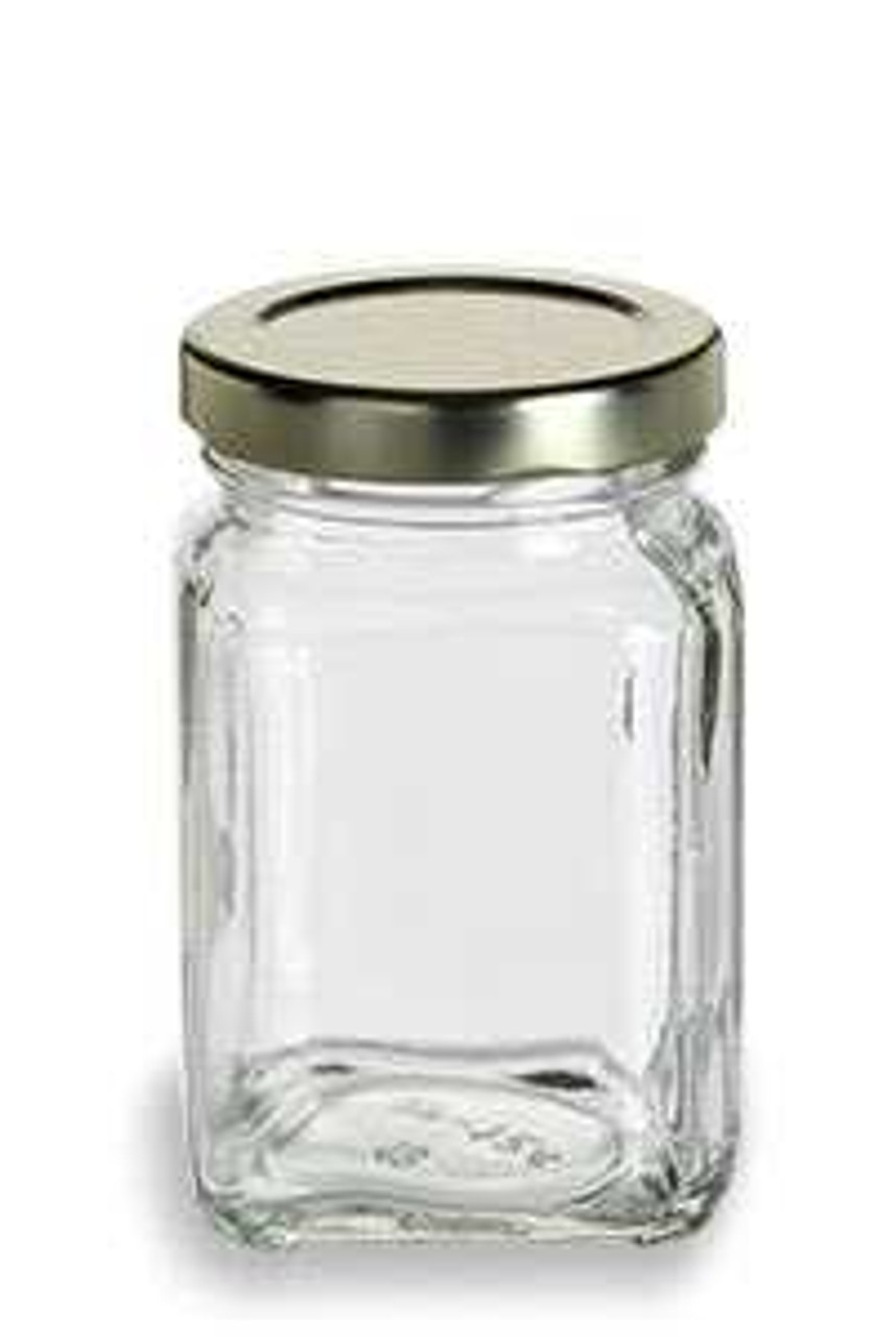  CycleMore 15 Pcs 4oz Glass Spice Jars Bottles, Square