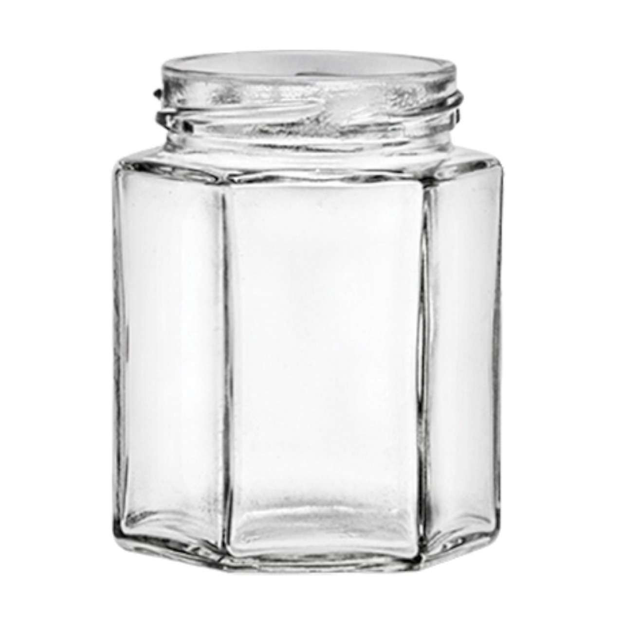 Spice Jar Set 6 Clear Glass Wood Lid 3 Tall Hold 6oz Flat Side