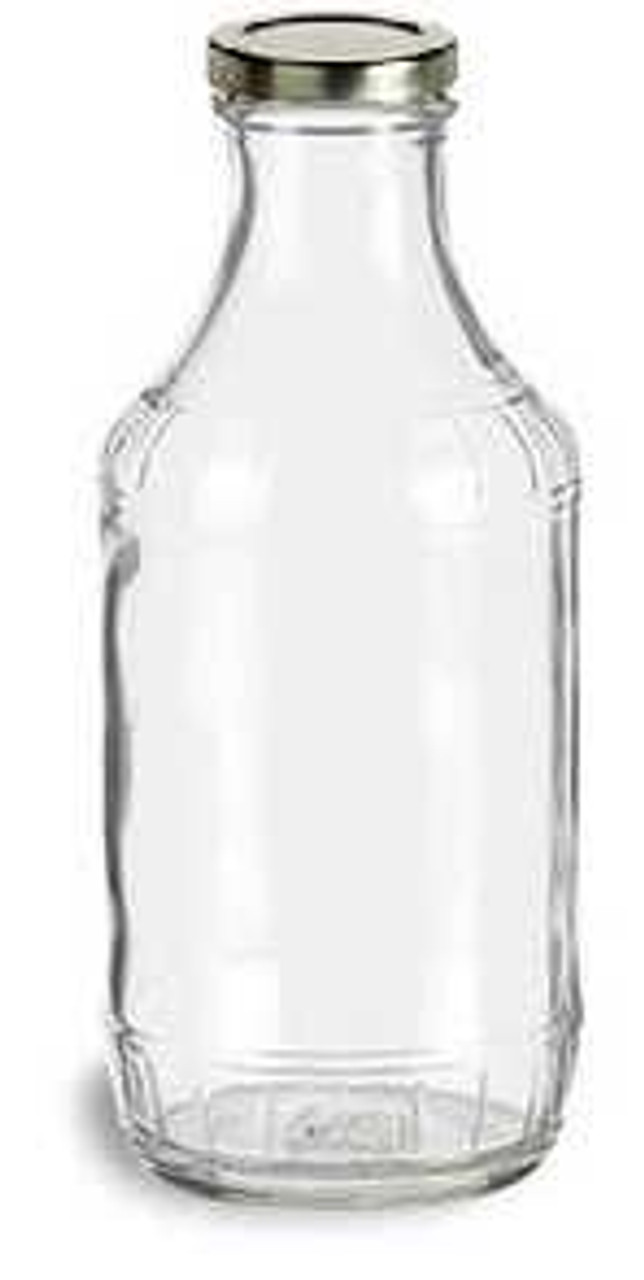 Nakpunar 12 pcs 10 oz Glass Milk Bottle with Black Lid - Made in USA