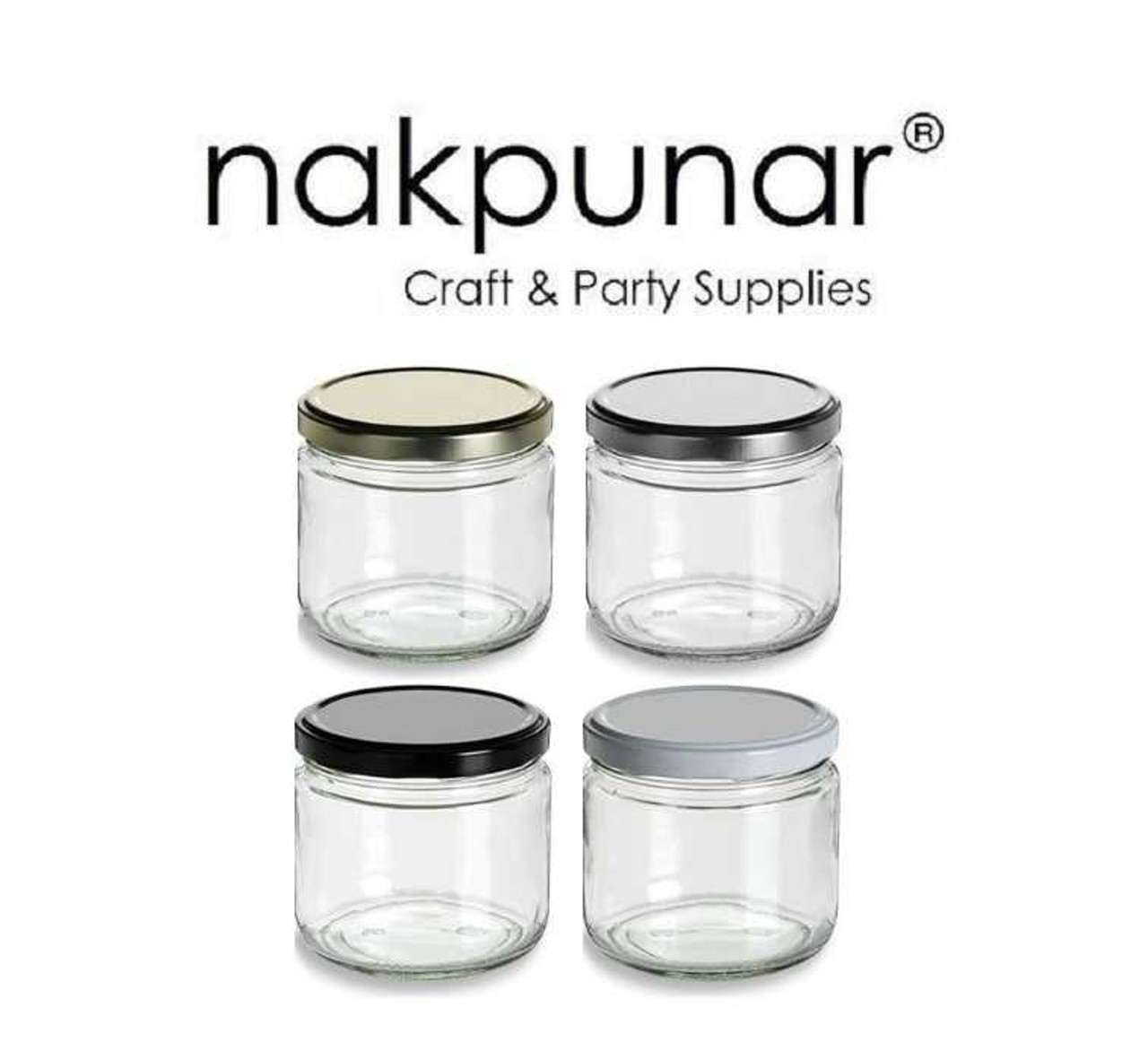 12 oz Clear Salsa Jar w/Lid