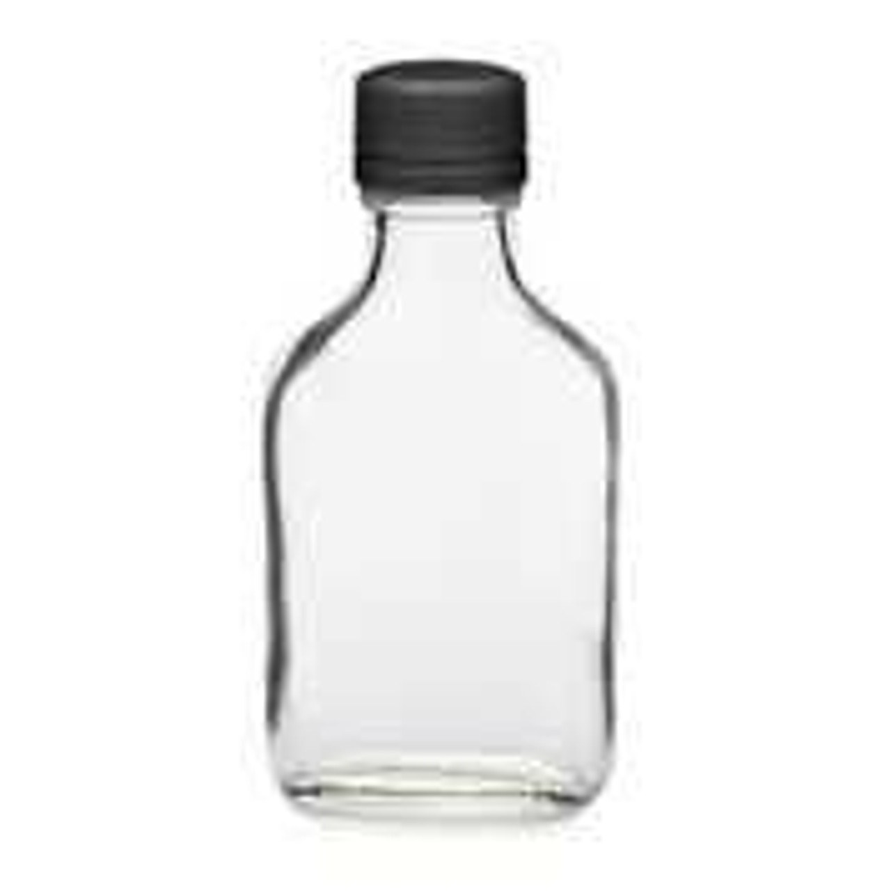 100 ml Clear Glass Flask Bottles (Bulk), Caps Not Included