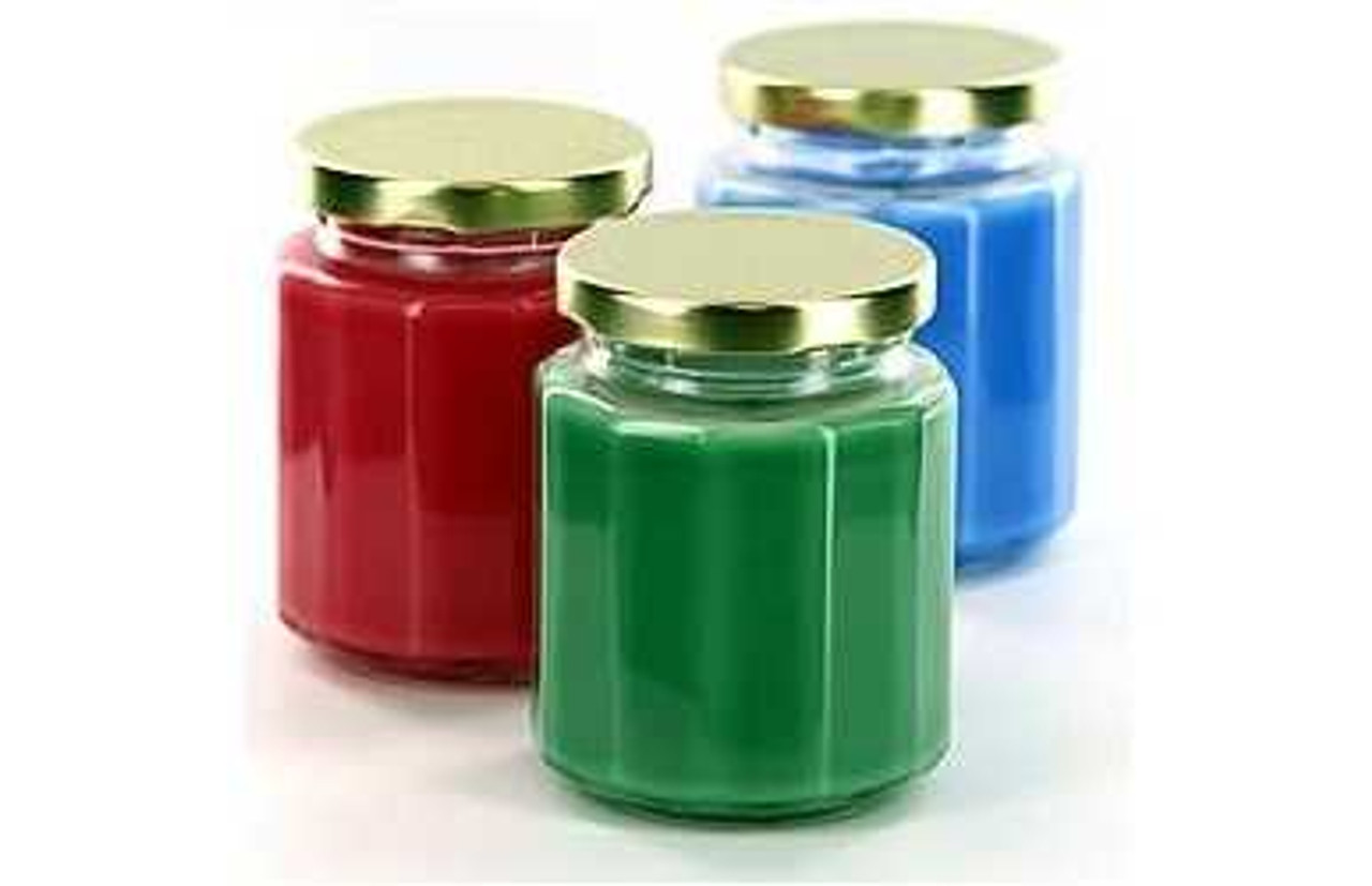 12 Pcs 6 Oz 190 Ml Square Glass Jar With Your Color Choice of