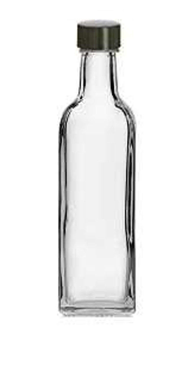Clear Glass Jar with Cork Top, 16 oz